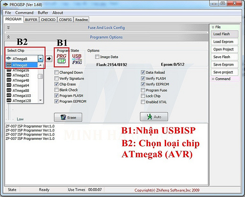 MẠCH NẠP ISP 89/AVR