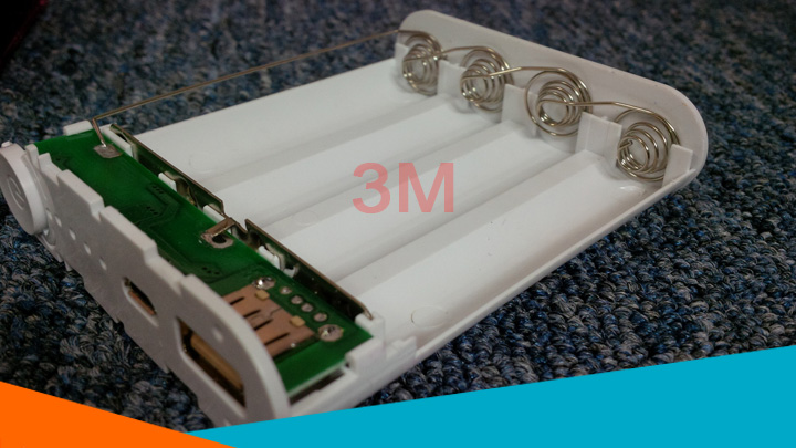 Box Sạc Dự Phòng 4 Cell 1A 18650 Xiaomi Có Sẵn Lò Xo 