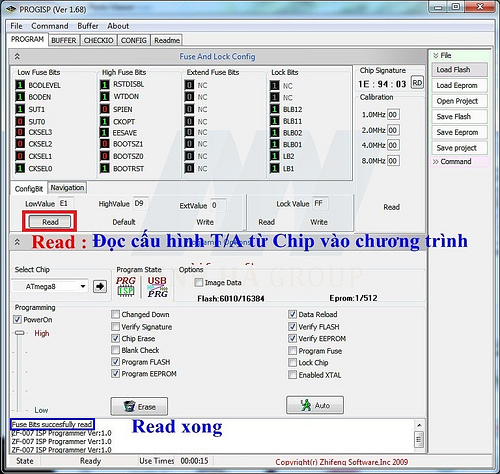 MẠCH NẠP ISP 89/AVR