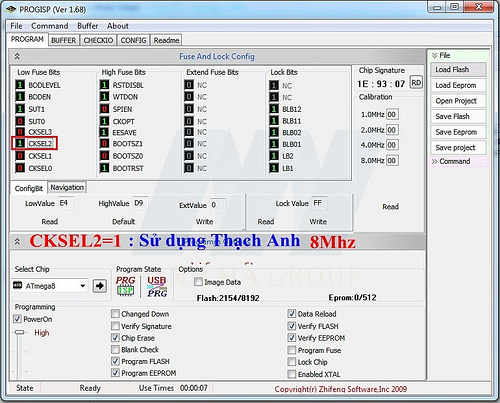 MẠCH NẠP ISP 89/AVR