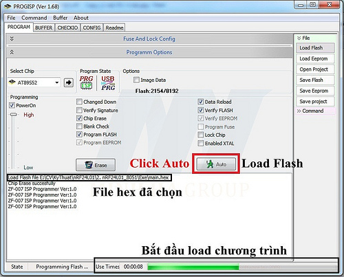 MẠCH NẠP ISP 89/AVR