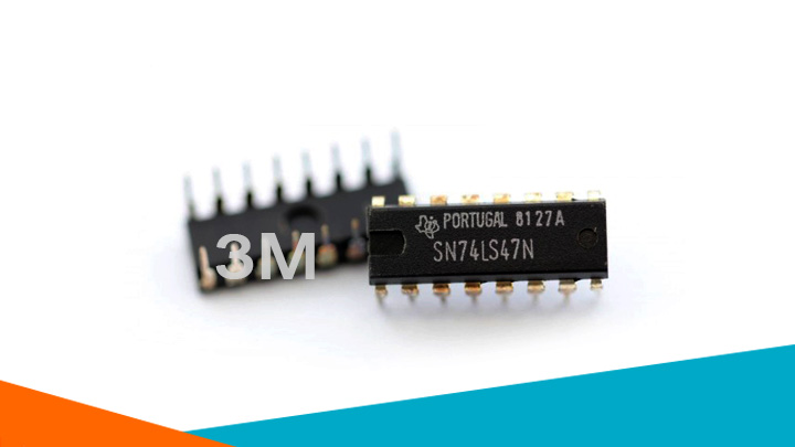 74LS47 BCD to 7-segment Decoder/Driver  DIP16