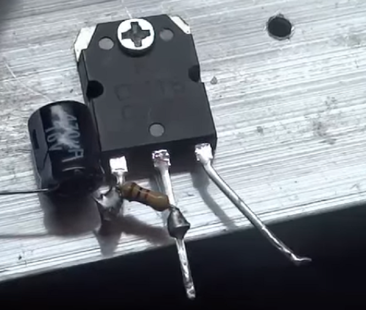  transistor và điện trở