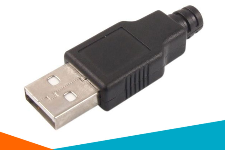 Đầu Jack Cổng USB A Đực 4P 