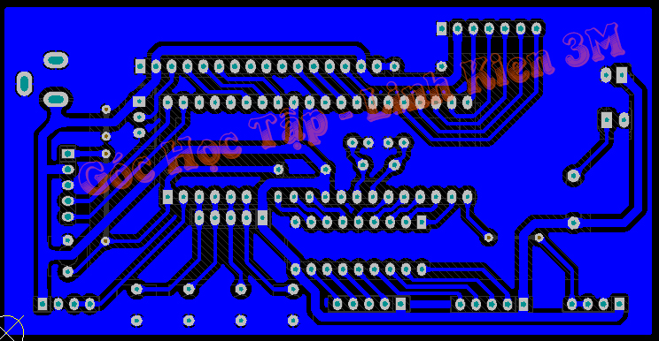 mạch in mạch Băng truyền dùng động cơ Step + Pic 16F877A hiển thị LCD1602 