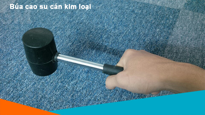 Búa cao su cán kim loại