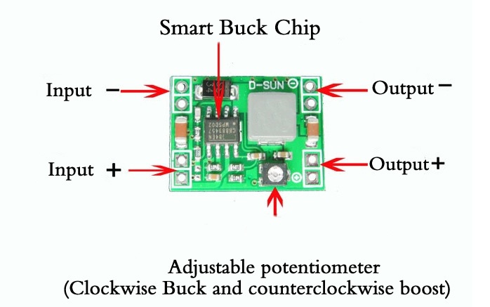 Module Buck 3A MP1584EN Mini