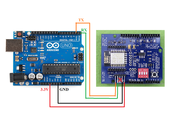 Arduino WiFi ESP-12E Shield 