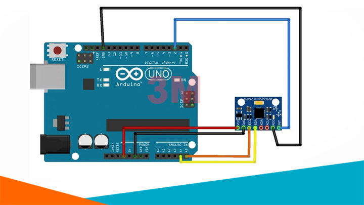 Sơ đồ mạch của module cảm biến gia tốc