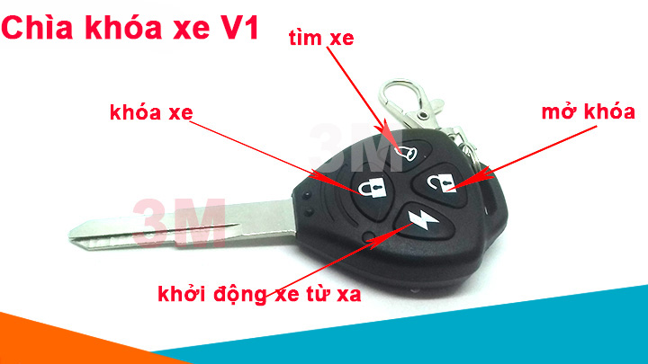 Chìa khóa của thiết bị chống trộm xe máy V1