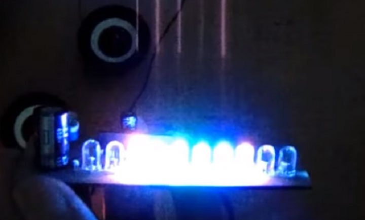  mạch Led nháy theo nhạc đơn giản sử dụng IC AN6884