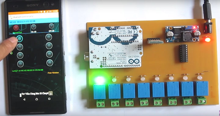 Điều khiển mạch bằng smartphone