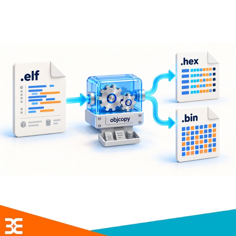 Xuất file nạp: Từ .elf thành .hex và .bin