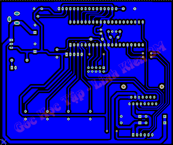 mạch in Mạch đo tốc độ động cơ Encoder hiển thị lên LCD1602