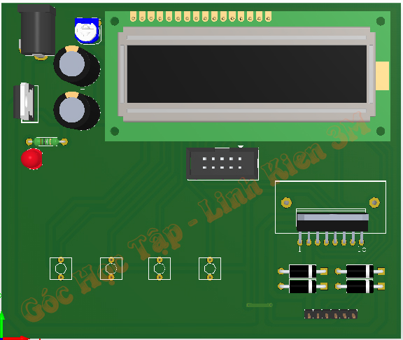 mô phỏng mạch Mạch đo tốc độ động cơ Encoder hiển thị lên LCD1602