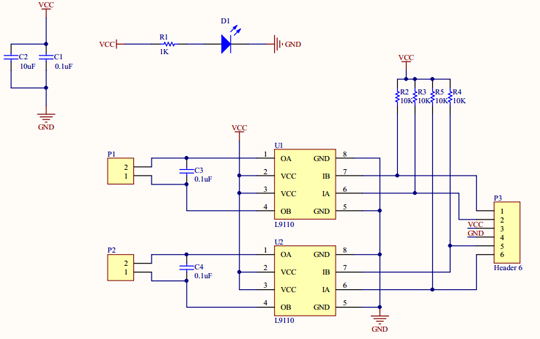 Module L9110 Mạch Cầu H 2.5V-12v 0.8A