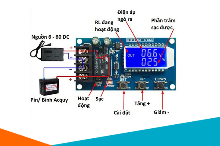 Sơ Đồ Mạch Sạc Acquy XY-L10A