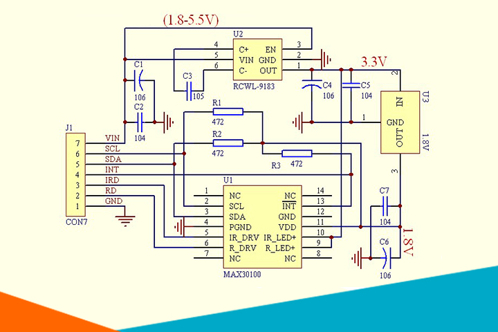 Module Cảm Biến Nhịp Tim Và Oxy Trong Máu MAX30100