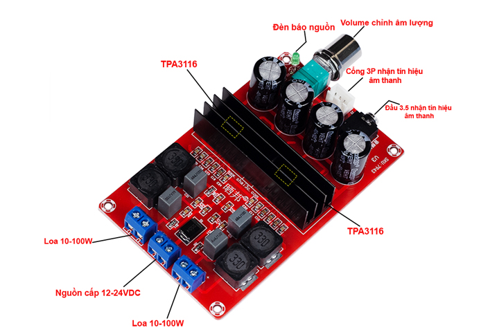 Module-Khuếch-Đại-Âm-Thanh-TPA3116D2-Hifi 2.0