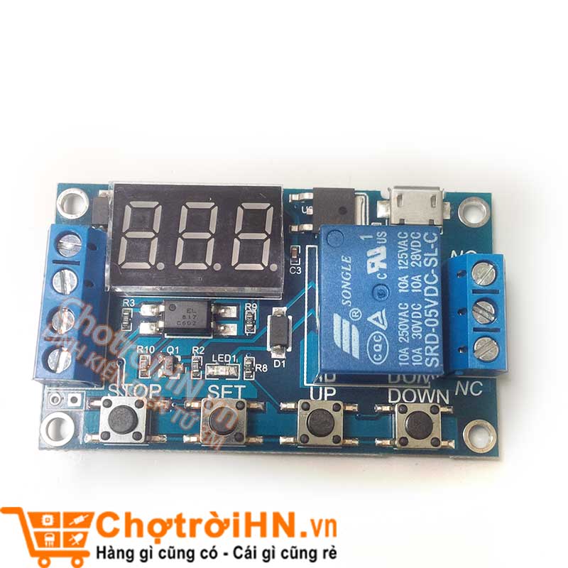 MODULE Tạo Trễ - Chuyển Mạch Điều Khiển Relay 5V V2