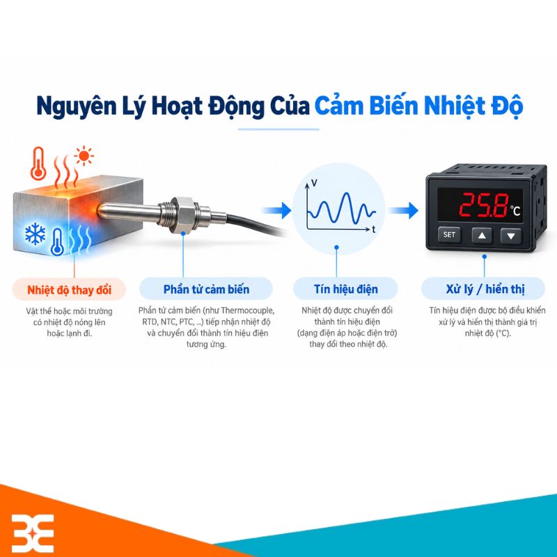 Nguyên Lý Hoạt Động Của Cảm Biến Nhiệt Độ