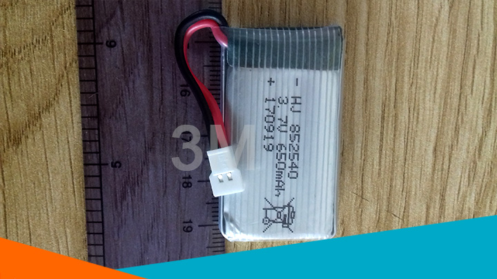 Pin Lithium 3.7V 650mAh 852540 25C giá rẻ 2