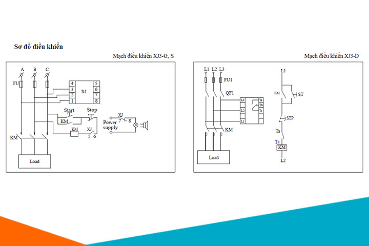 Sơ đồ điều khiển Rơ le XJ3-d