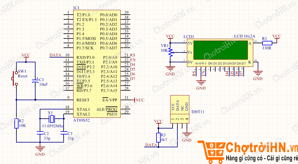 CẢM BIẾN NHIỆT ĐỘ -ĐỘ ĐỘ ẨM DHT11