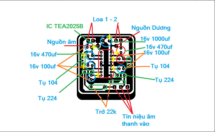  Gắn chân đế IC 16 chân