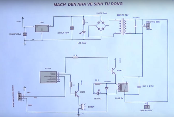 Hướng dẫn mạch đèn nhà vệ sinh tự động đơn giản - Linh Kiện 3M ...