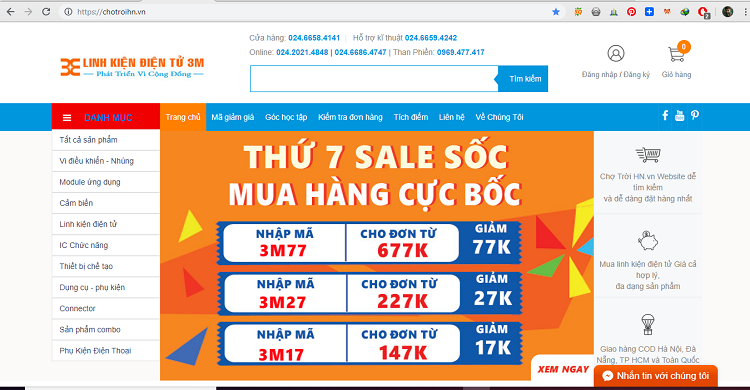 Mua Hàng Linh Kiện Điện Tử 3M