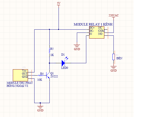 MODULE Relay 5VDC 1 Kênh 