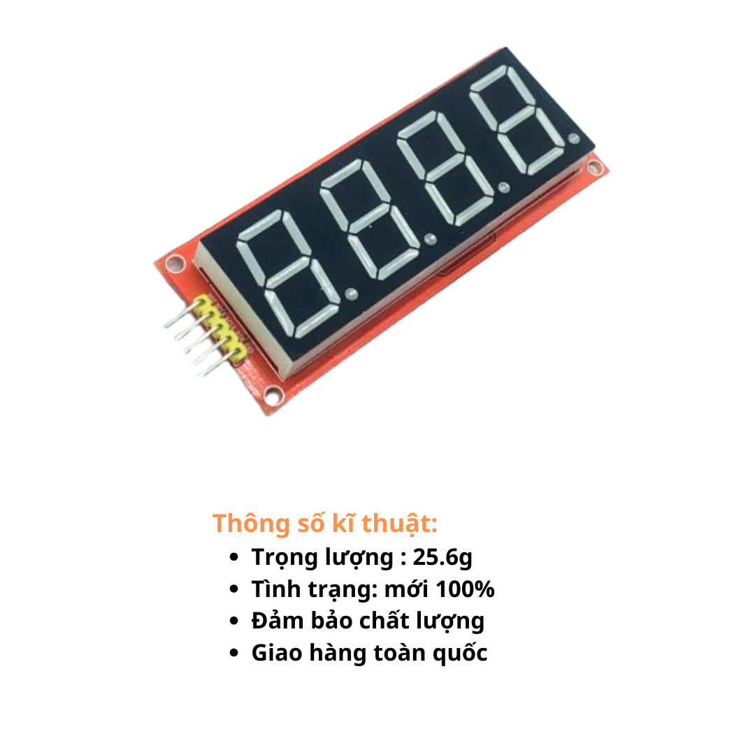 Hc595 Module Module LED 7 Thanh 4 Số HC595 0.8 Inch - Linh Kiện 3M | ChợTrờiHN.vn ...