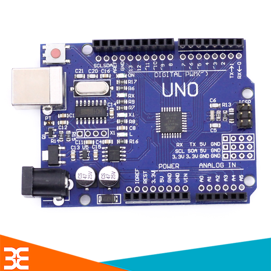Uno R8 Chip Kit Arduino Uno R3 Chíp Dán CH340G -Tặng Cáp Nối 15K (BH 6 Tháng ...