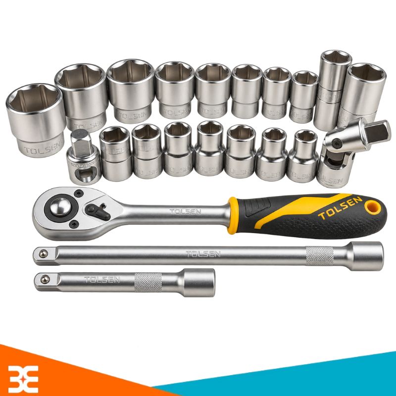 Thông số kỹ thuật Bộ tuýp 1/2 inch Tolsen 15139 - 22 món
