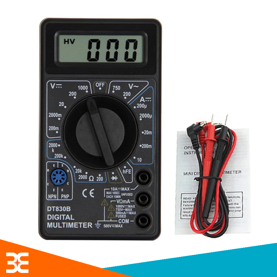 Đồng Hồ DT830B Digital Multimeter chính hãng - Linh kiện 3M | Linh Kiện Điện Tử 3M
