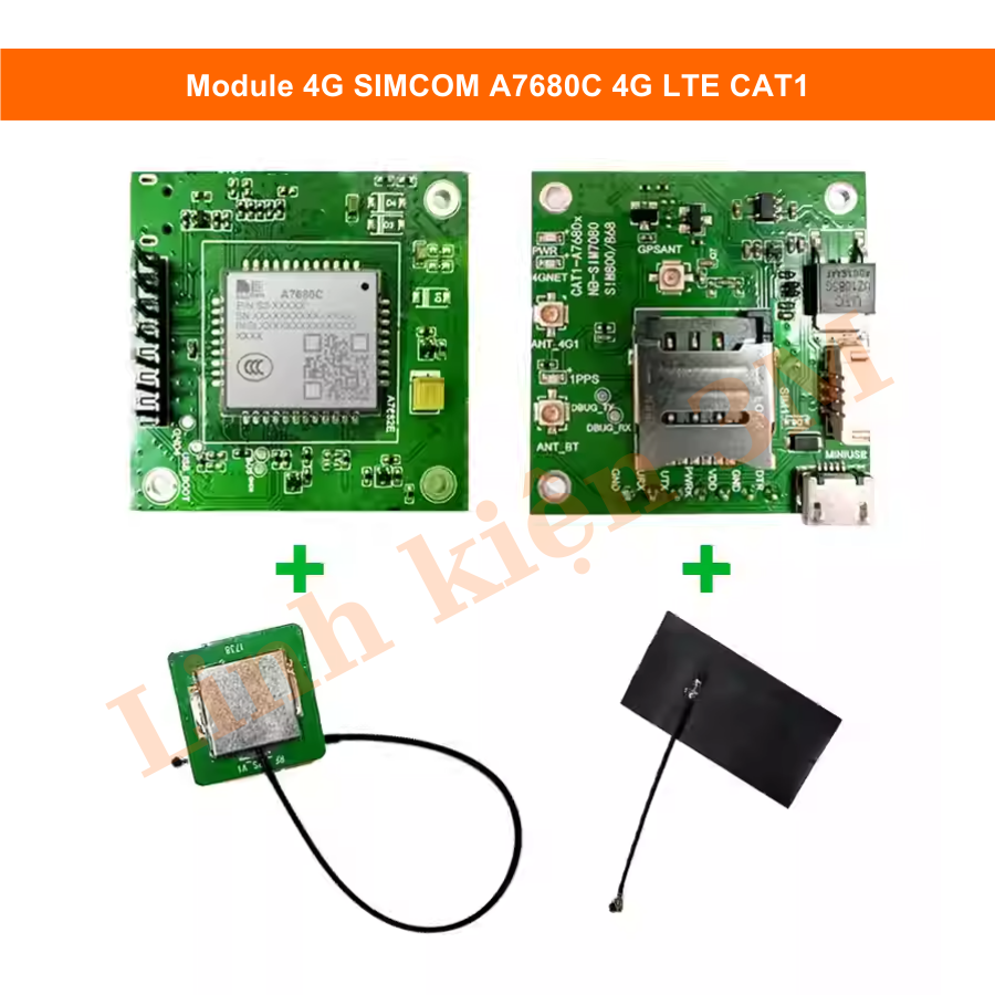 Module 4G SIMCOM A7680C 4G LTE CAT1 | Linh Kiện Điện Tử 3M