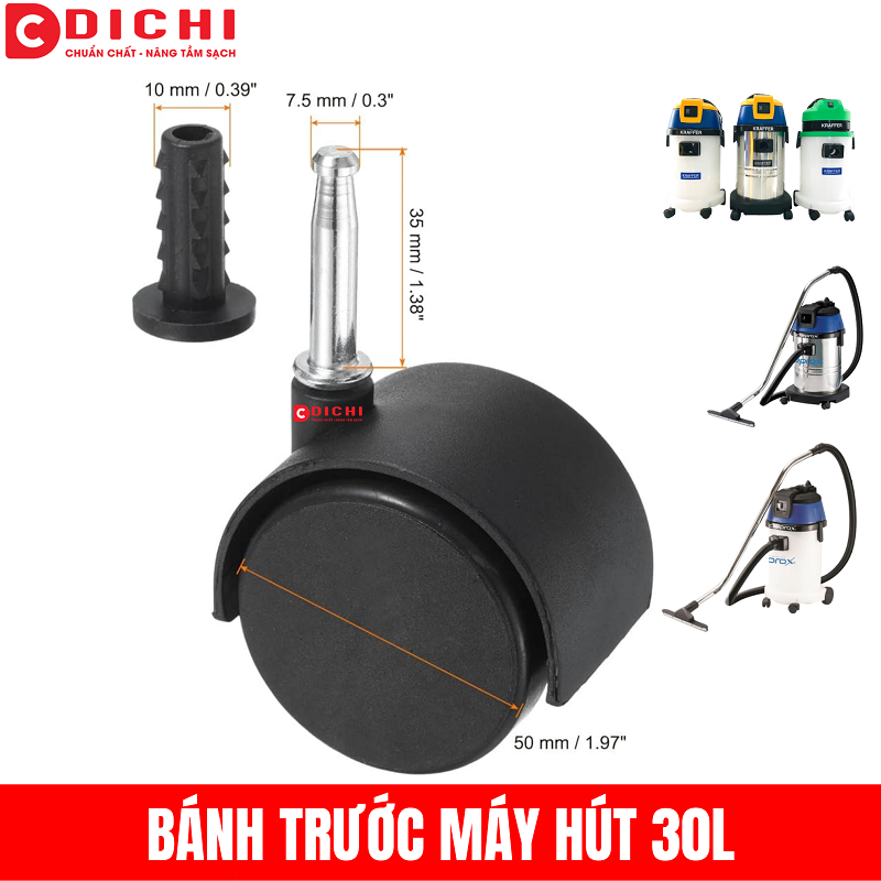 Bánh xe máy hút bụi và làm sạch thảm công nghiệp C1/40