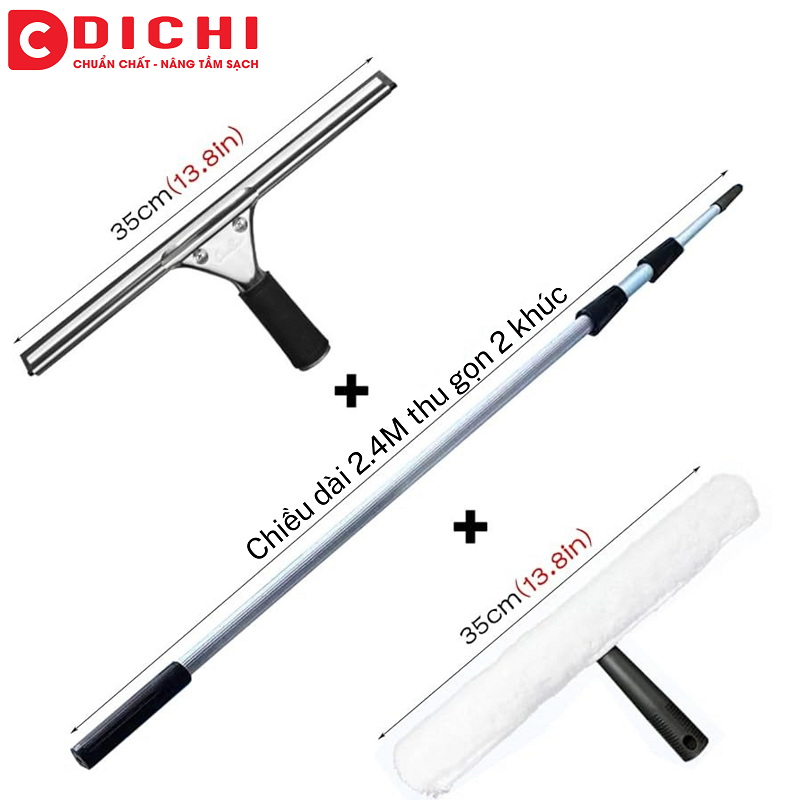 Cây nối lau kính 2.4M