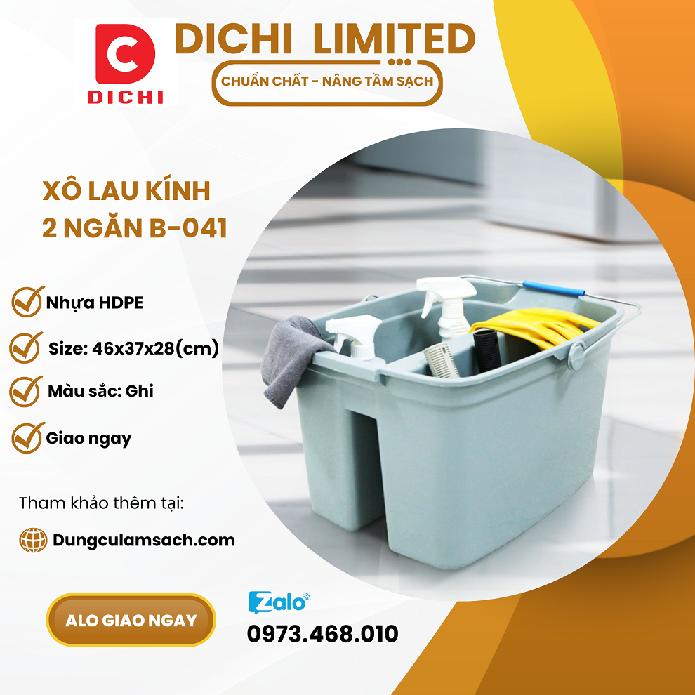 Xô lau kính 2 ngăn B-041