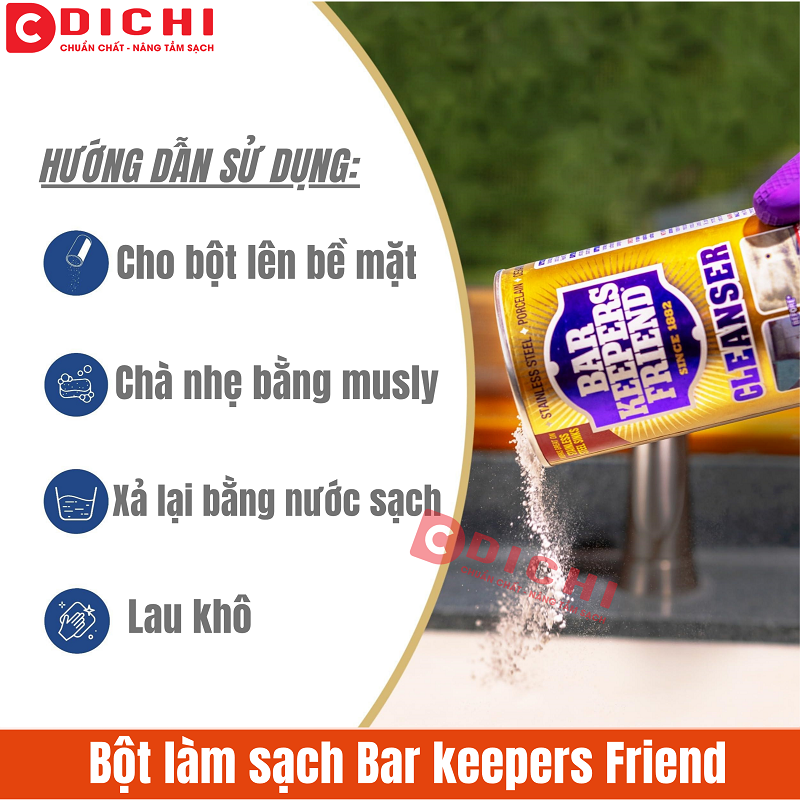 Bột làm sạch Bar Keepers Friend