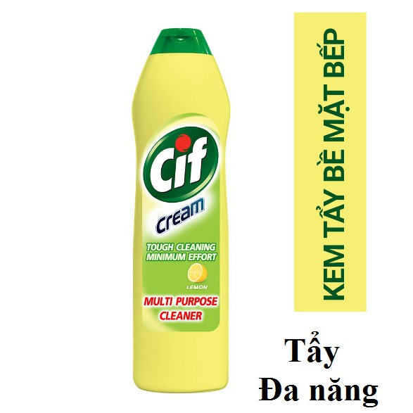 Kem tẩy đa năng nhà bếp CIF chanh vàng 690g