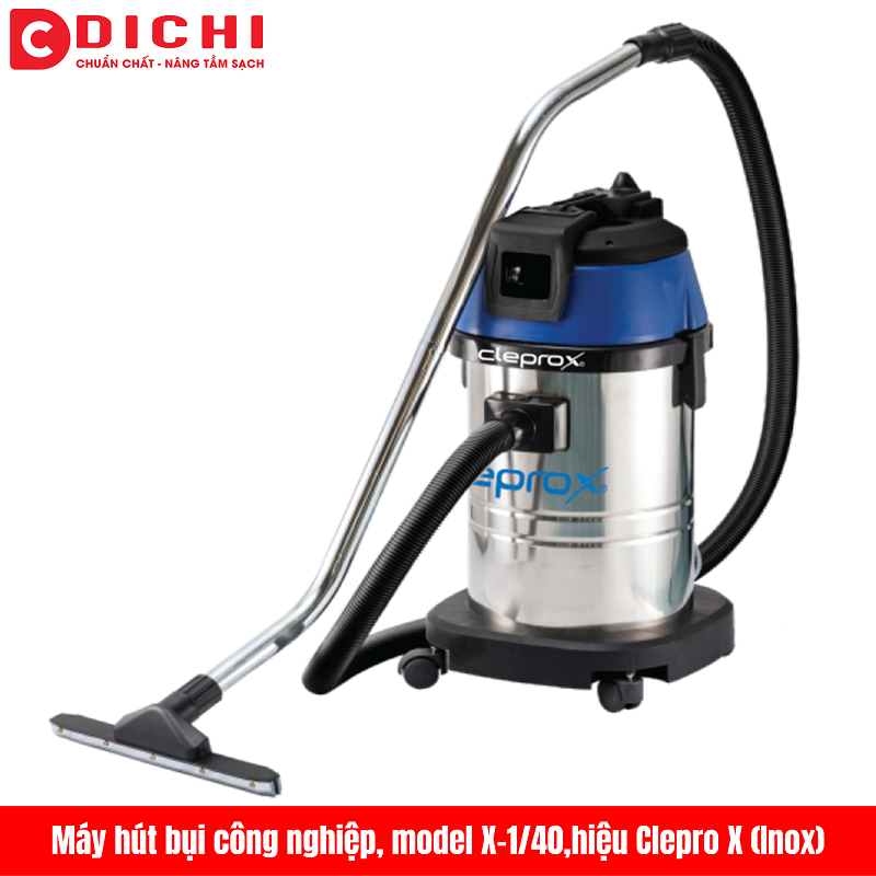 Máy hút bụi khô và ướt CleproX X-1/40 (thùng inox)