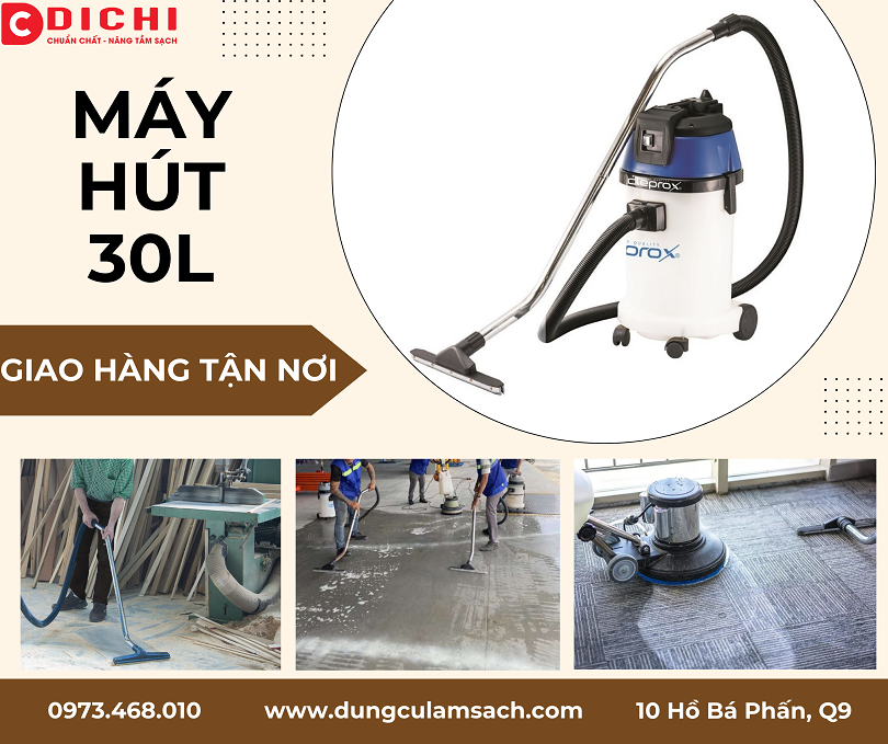 Máy hút bụi khô và ướt CleproX X-1/40 (thùng nhựa)