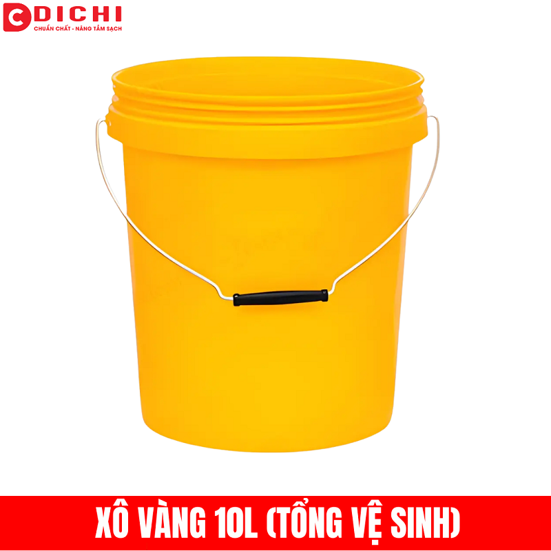 Xô nhựa vàng 10L