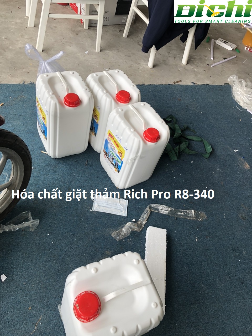 Hóa chất giặt thảm Rich Pro R8-340 can 20L