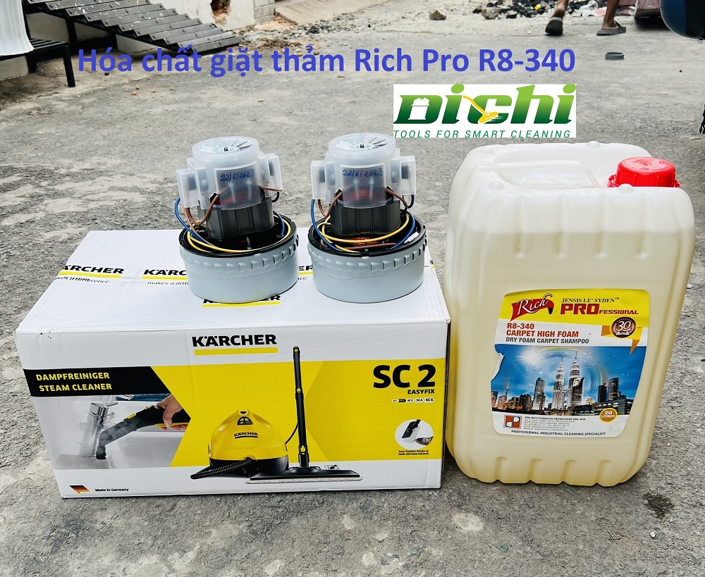 Hóa chất giặt thảm Rich Pro R8-340 can 20L