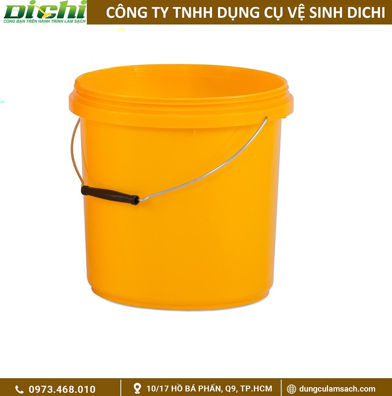Xô nhựa vàng 10L