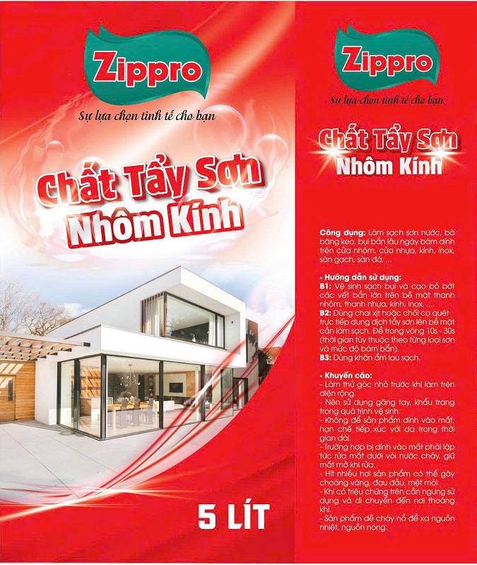 CHẤT TẨY SƠN NƯỚC ZIPPRO 5L