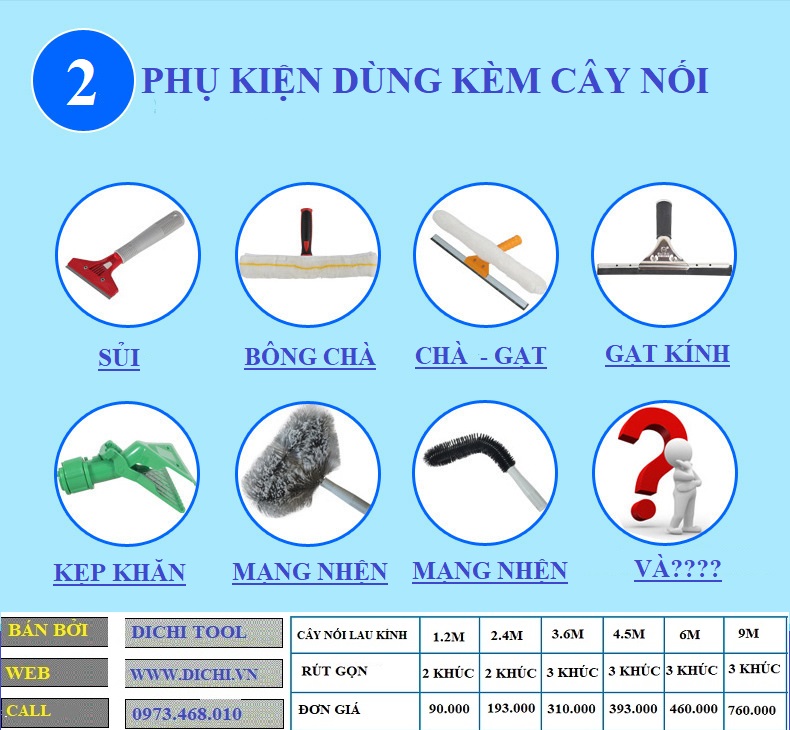 DỤNG CỤ VỆ SINH KÍNH 